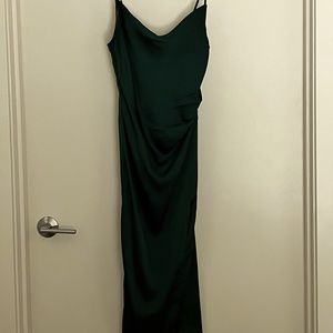 Lulu’s Green Midi Cowl Neck Dress